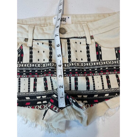 Paige Womens Cut Off Shorty Mini Shorts Echo Park Grey Nomad Size 27 - Picture 7 of 11